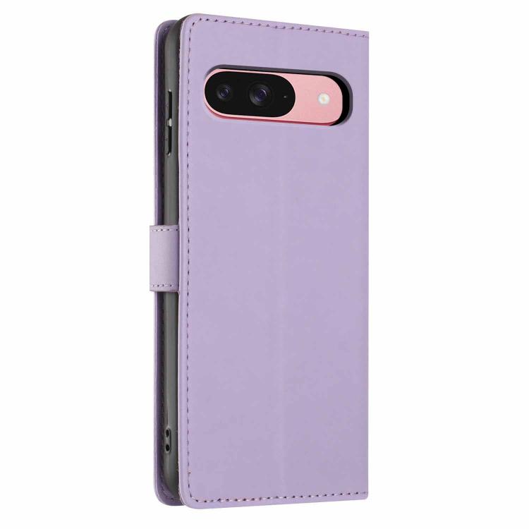 For Google Pixel 9 / 9 Pro Tree Cat Embossed Flip Vegan Leather Phone Case