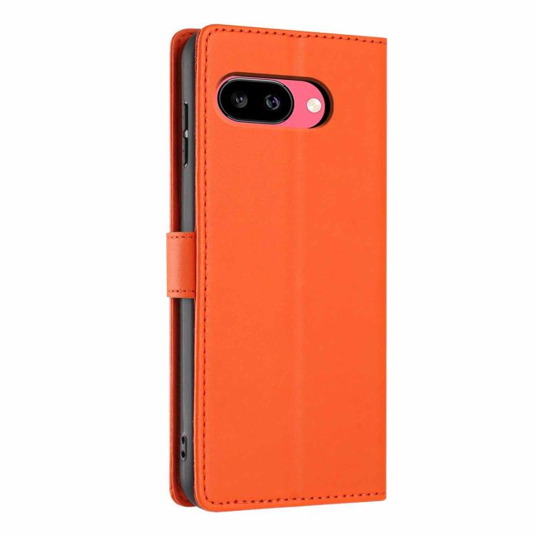 For Google Pixel 9a Tree Cat Embossed Flip Vegan Leather Phone Case