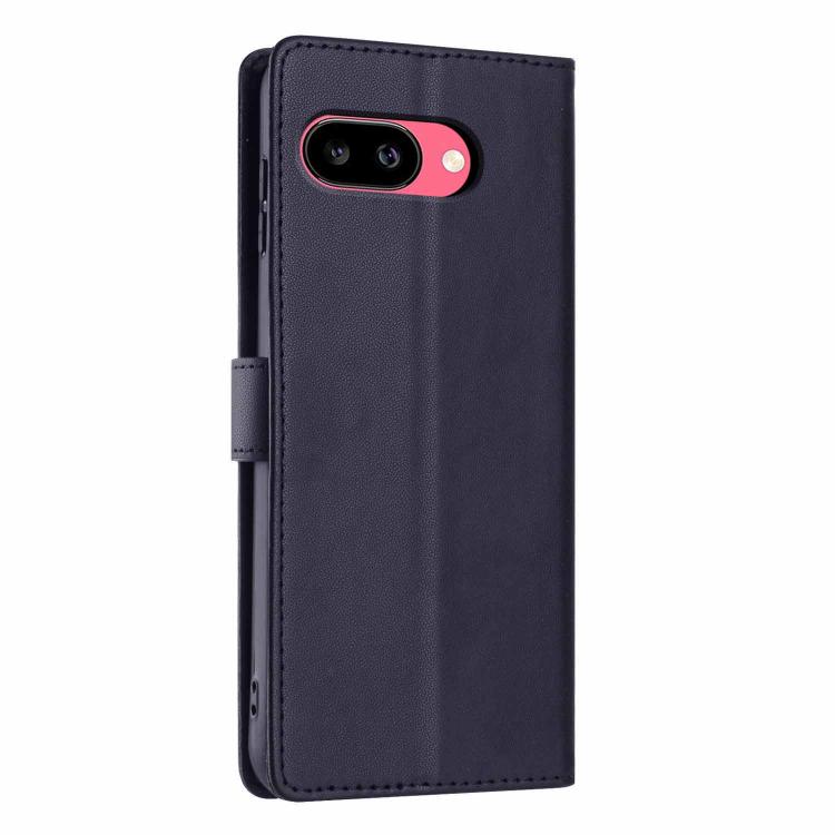 For Google Pixel 9a Tree Cat Embossed Flip Vegan Leather Phone Case