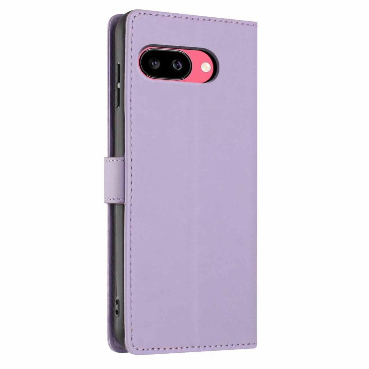 For Google Pixel 9a Tree Cat Embossed Flip Vegan Leather Phone Case