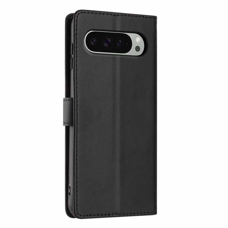 For Google Pixel 9 Pro XL Tree Cat Embossed Flip Vegan Leather Phone Case