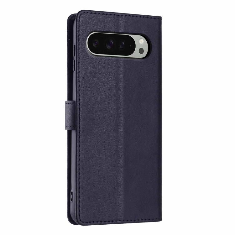 For Google Pixel 9 Pro XL Tree Cat Embossed Flip Vegan Leather Phone Case