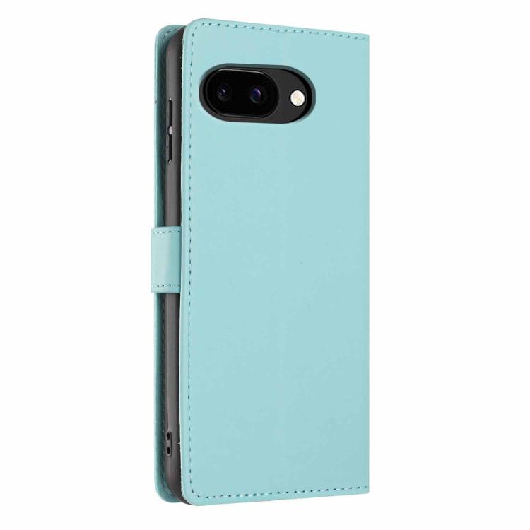 For Google Pixel 10a Tree Cat Embossed Flip Vegan Leather Phone Case