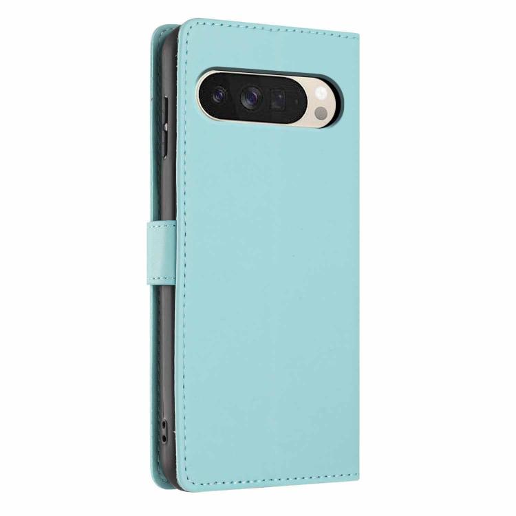 For Google Pixel 10 Pro XL Tree Cat Embossed Flip Vegan Leather Phone Case