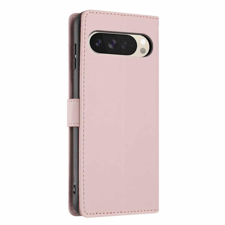 For Google Pixel 10 Pro XL Tree Cat Embossed Flip Vegan Leather Phone Case