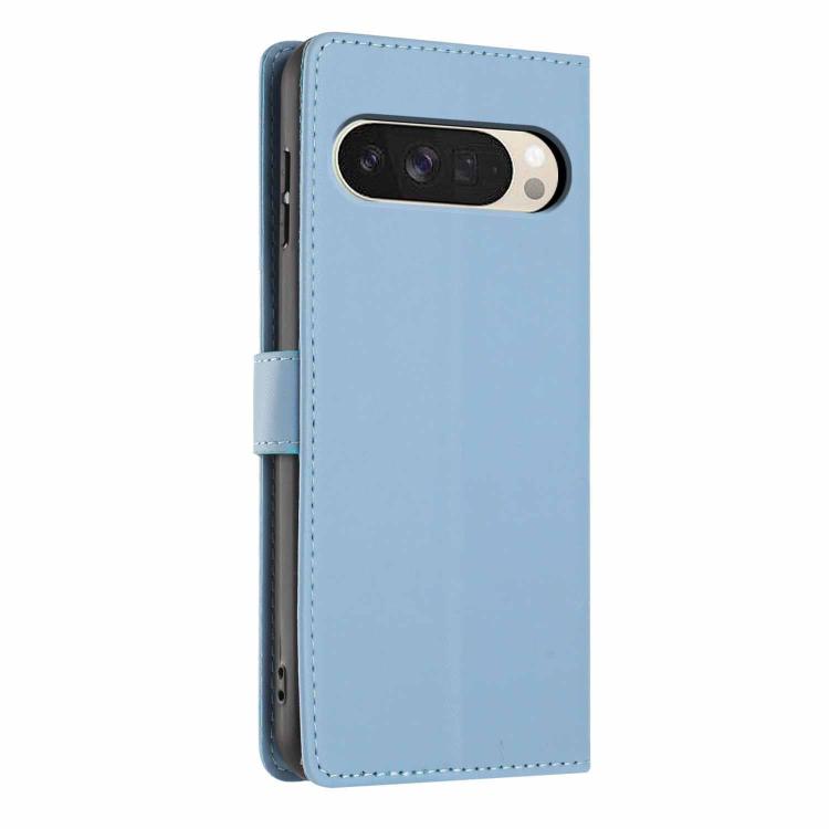 For Google Pixel 10 Pro XL Tree Cat Embossed Flip Vegan Leather Phone Case