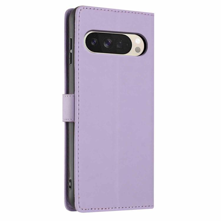 For Google Pixel 10 Pro XL Tree Cat Embossed Flip Vegan Leather Phone Case