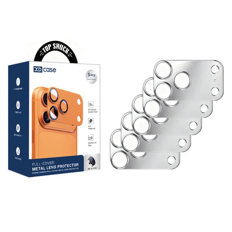 For iPhone 17 Pro XDcase 5pcs Titanium Alloy Hollow Camera Lens Protector