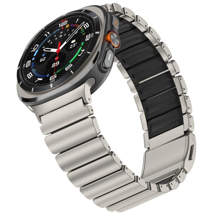 For Samsung Galaxy Watch Ultra 47mm / Ultra 2025 Norman Magnetic Buckle Titanium Metal Watch Band