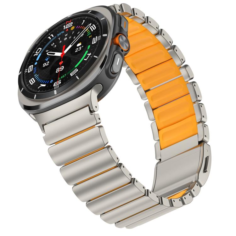 For Samsung Galaxy Watch8 / Watch8 Classic Norman Magnetic Buckle Titanium Metal Watch Band
