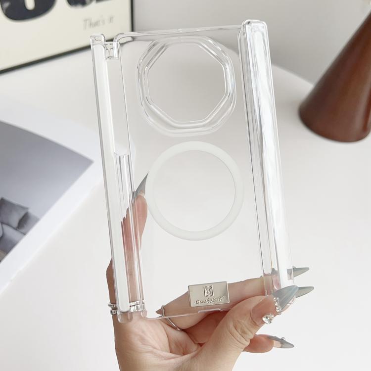 For Huawei Mate XT Ultimate Design Icy Matte Dual-Side Magnetic Hinge Phone Case with Nameplate