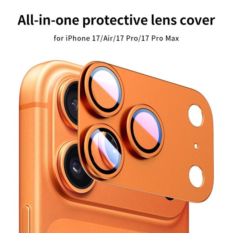 For iPhone 17 Pro XDcase 5pcs Armor Full-Coverage Frosted Metal Camera Lens Ring Film