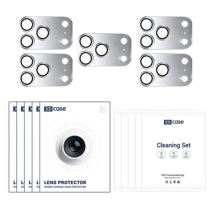 For iPhone 17 Pro XDcase 5pcs Armor Full-Coverage Frosted Metal Camera Lens Ring Film