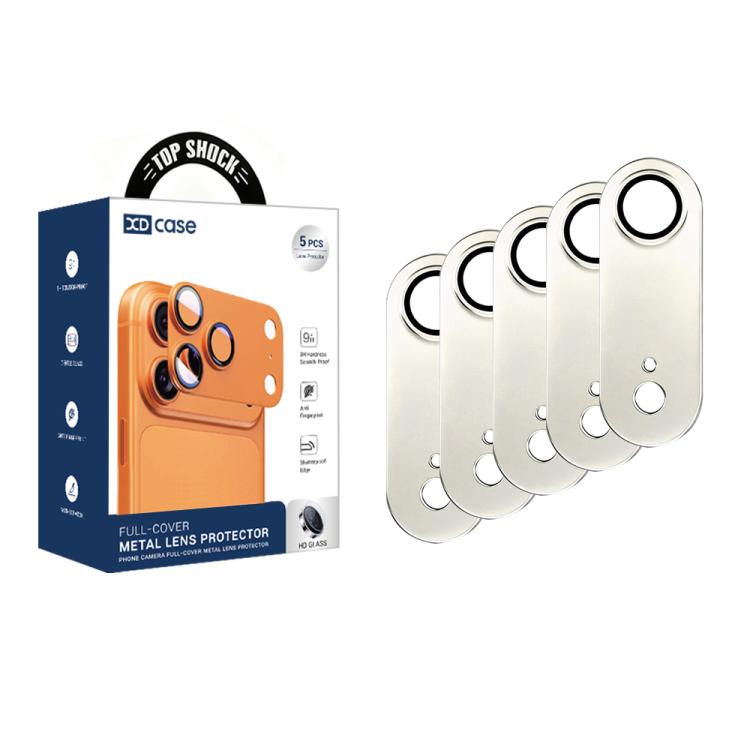 For iPhone Air XDcase 5pcs Armor Full-Coverage Frosted Metal Camera Lens Ring Film