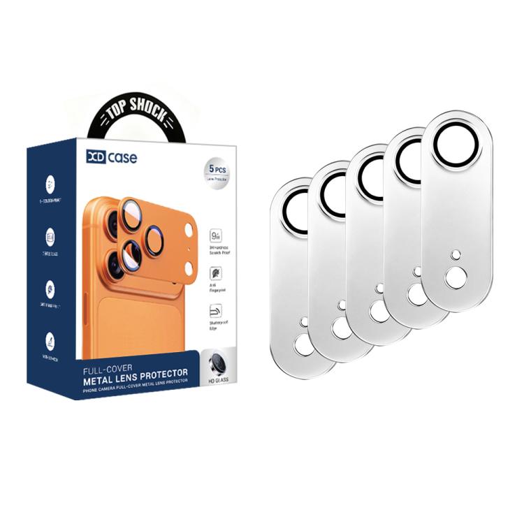 For iPhone Air XDcase 5pcs Armor Full-Coverage Frosted Metal Camera Lens Ring Film