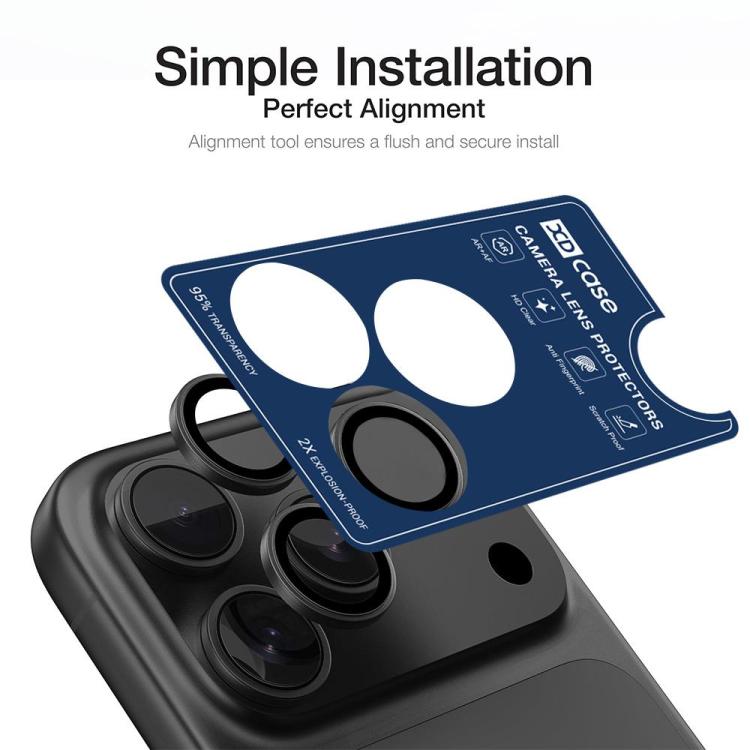 For iPhone 17 Pro Max XDcase 5pcs AF + AR Hawkeye Camera Lens Protector with Alignment Tool