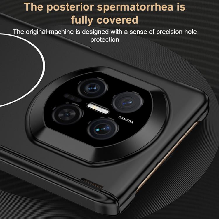 For Huawei Mate X7 GKK Dual Center Magnetic Full Coverage Phone Case with Holder