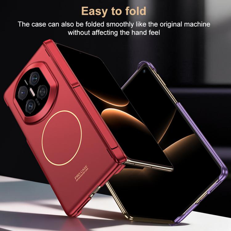 For Huawei Mate X7 GKK Dual Center Magnetic Full Coverage Phone Case with Holder