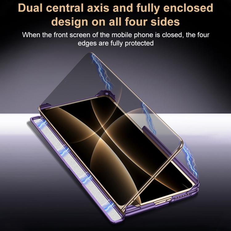 For Huawei Mate X7 GKK Dual Center Magnetic Full Coverage Phone Case with Holder