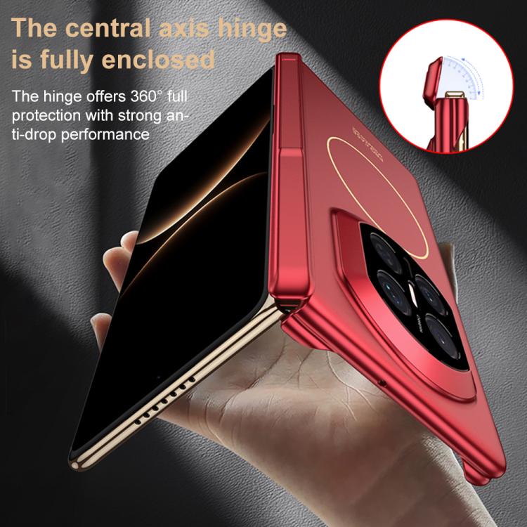 For Huawei Mate X7 GKK Dual Center Magnetic Full Coverage Phone Case with Holder