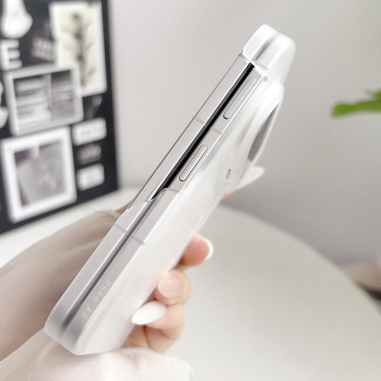 For Huawei Pura X Max Icy Matte Magnetic Dual Hinge Phone Case