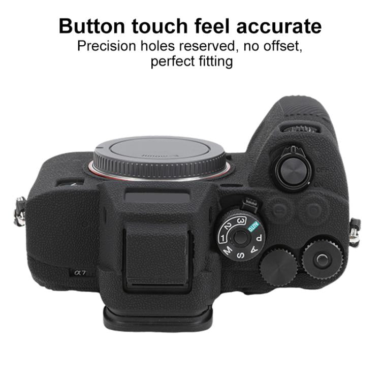 For Sony Alpha 7 V / ILCE-7M5 Litchi Texture Soft Silicone Protective Case