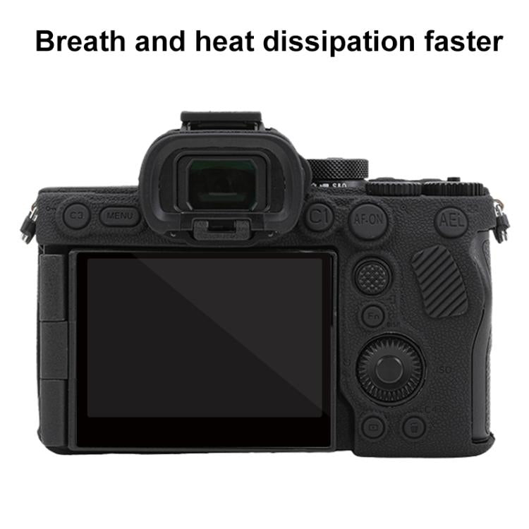 For Sony Alpha 7 V / ILCE-7M5 Litchi Texture Soft Silicone Protective Case