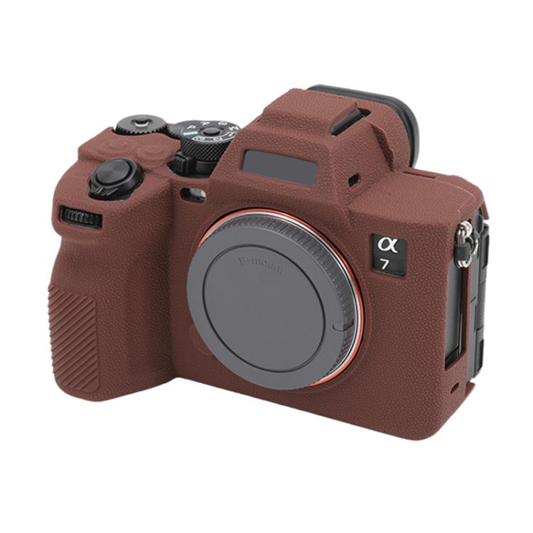 For Sony Alpha 7 V / ILCE-7M5 Litchi Texture Soft Silicone Protective Case