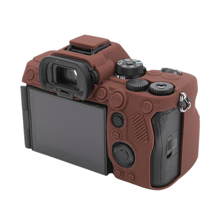 For Sony Alpha 7 V / ILCE-7M5 Litchi Texture Soft Silicone Protective Case