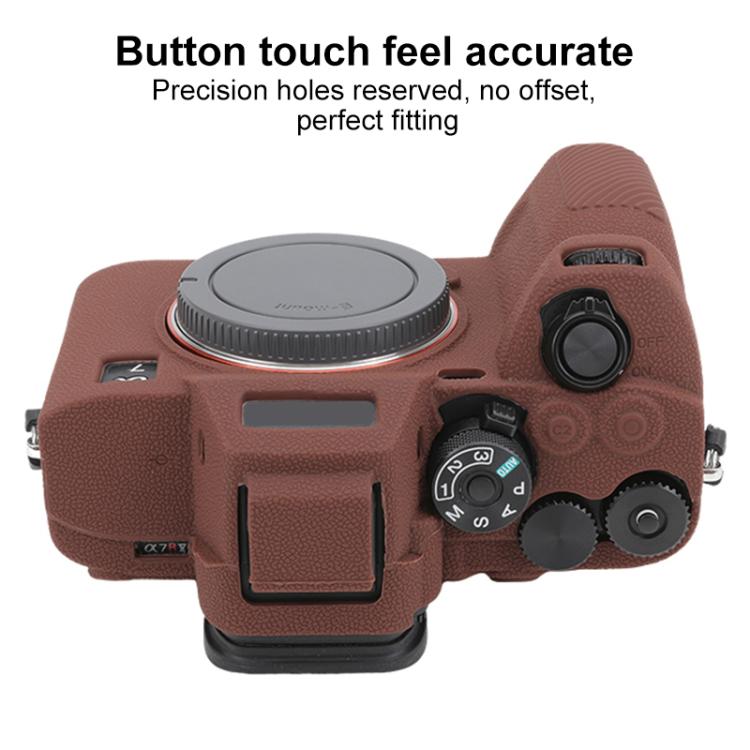 For Sony Alpha 7 V / ILCE-7M5 Litchi Texture Soft Silicone Protective Case
