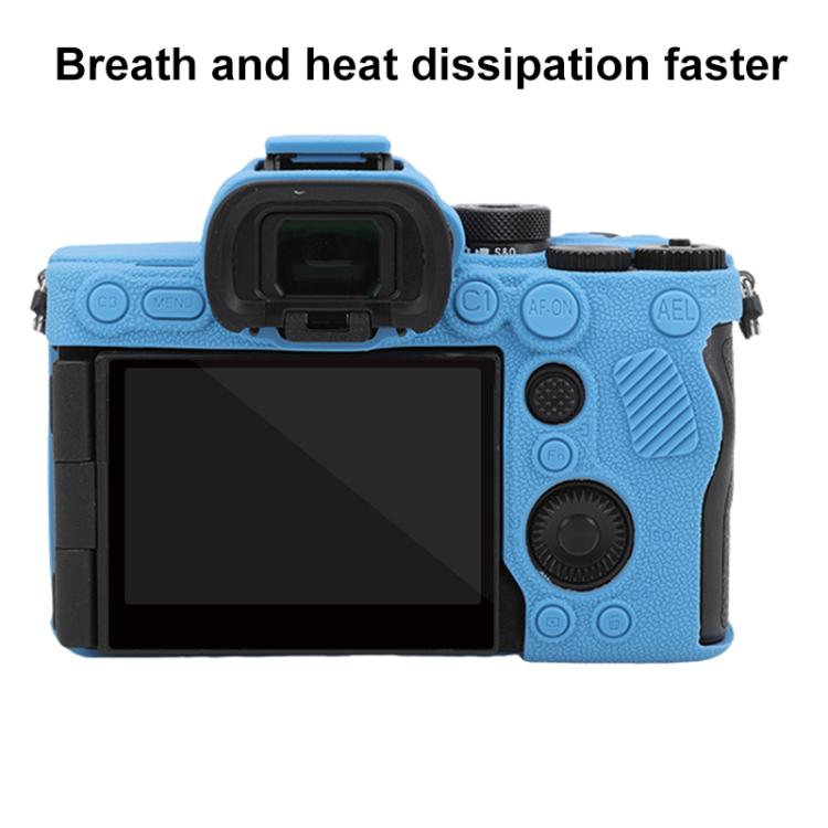 For Sony Alpha 7 V / ILCE-7M5 Litchi Texture Soft Silicone Protective Case