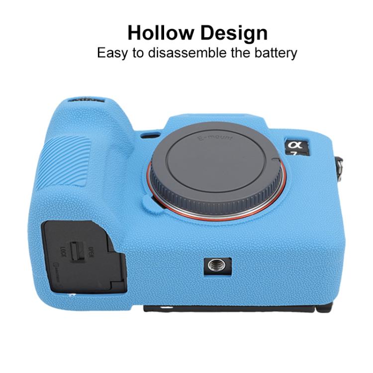 For Sony Alpha 7 V / ILCE-7M5 Litchi Texture Soft Silicone Protective Case