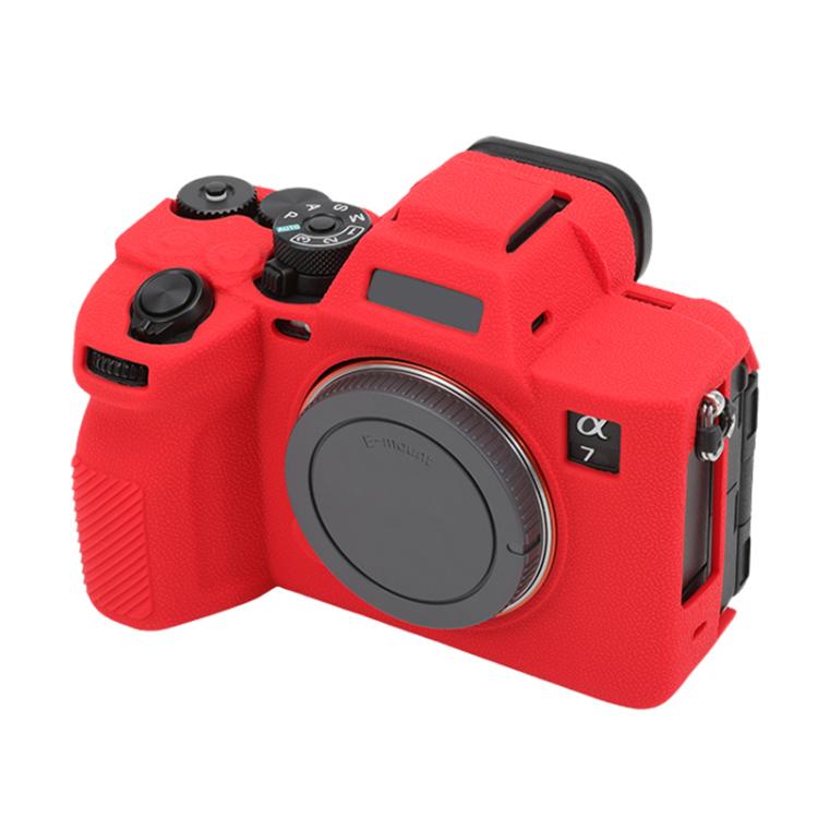 For Sony Alpha 7 V / ILCE-7M5 Litchi Texture Soft Silicone Protective Case