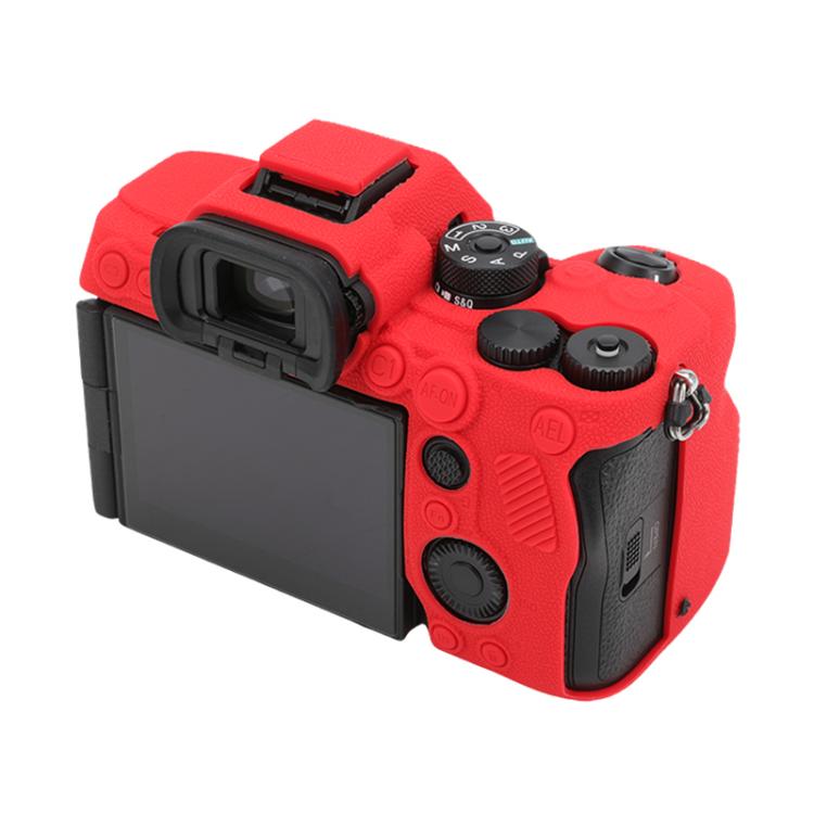 For Sony Alpha 7 V / ILCE-7M5 Litchi Texture Soft Silicone Protective Case