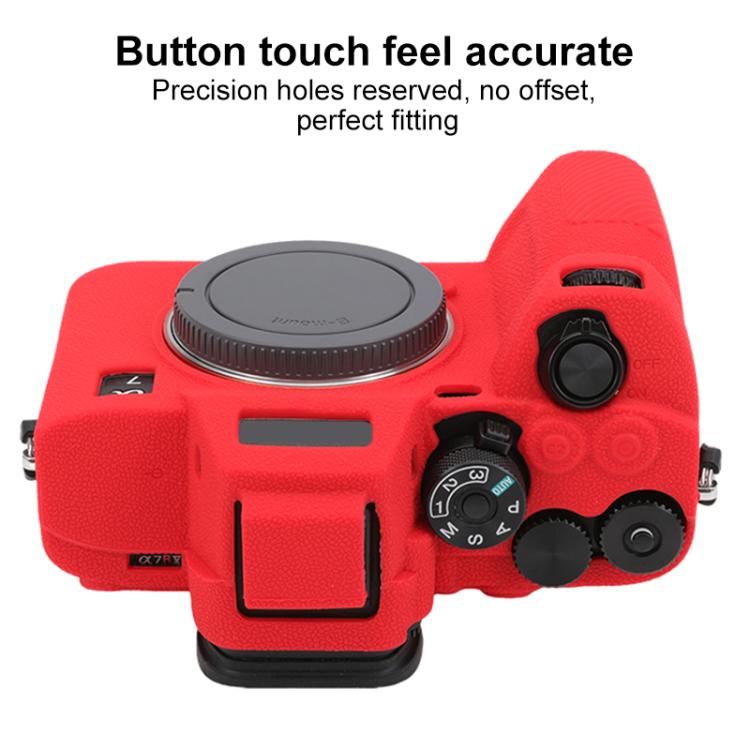 For Sony Alpha 7 V / ILCE-7M5 Litchi Texture Soft Silicone Protective Case
