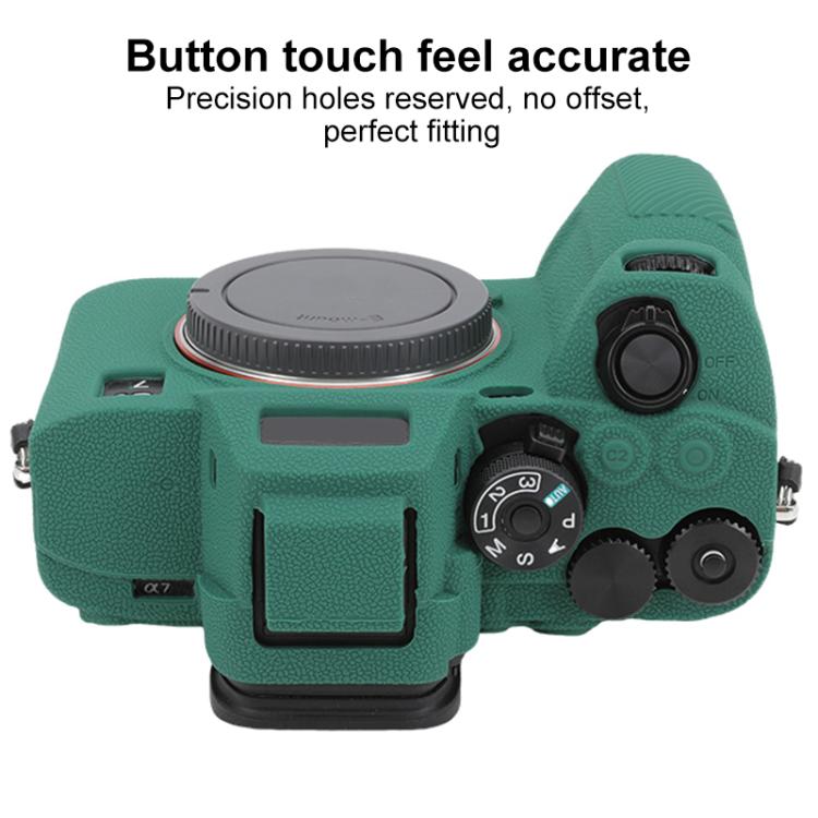 For Sony Alpha 7 V / ILCE-7M5 Litchi Texture Soft Silicone Protective Case
