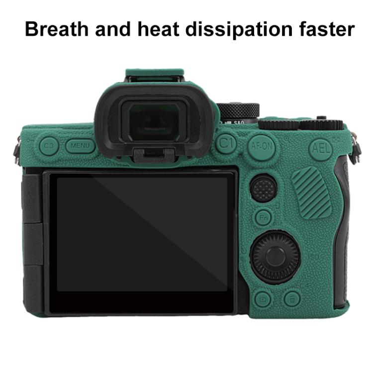 For Sony Alpha 7 V / ILCE-7M5 Litchi Texture Soft Silicone Protective Case