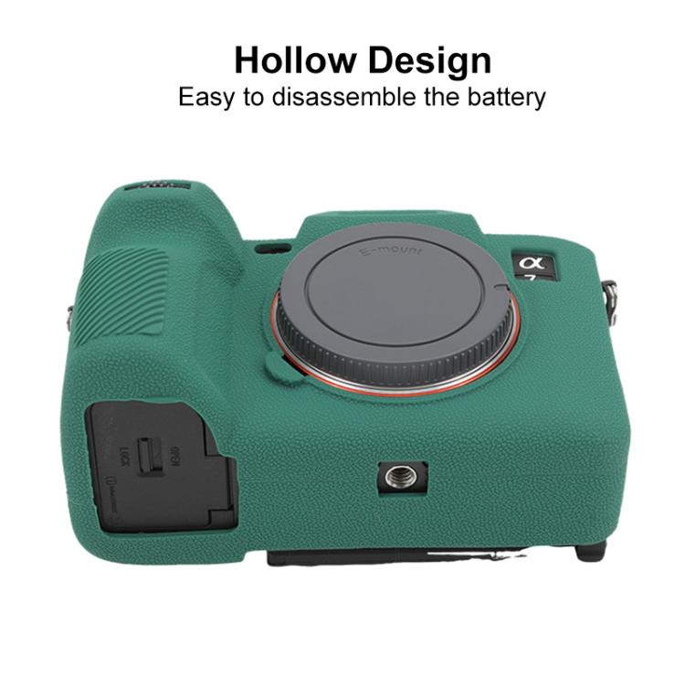 For Sony Alpha 7 V / ILCE-7M5 Litchi Texture Soft Silicone Protective Case