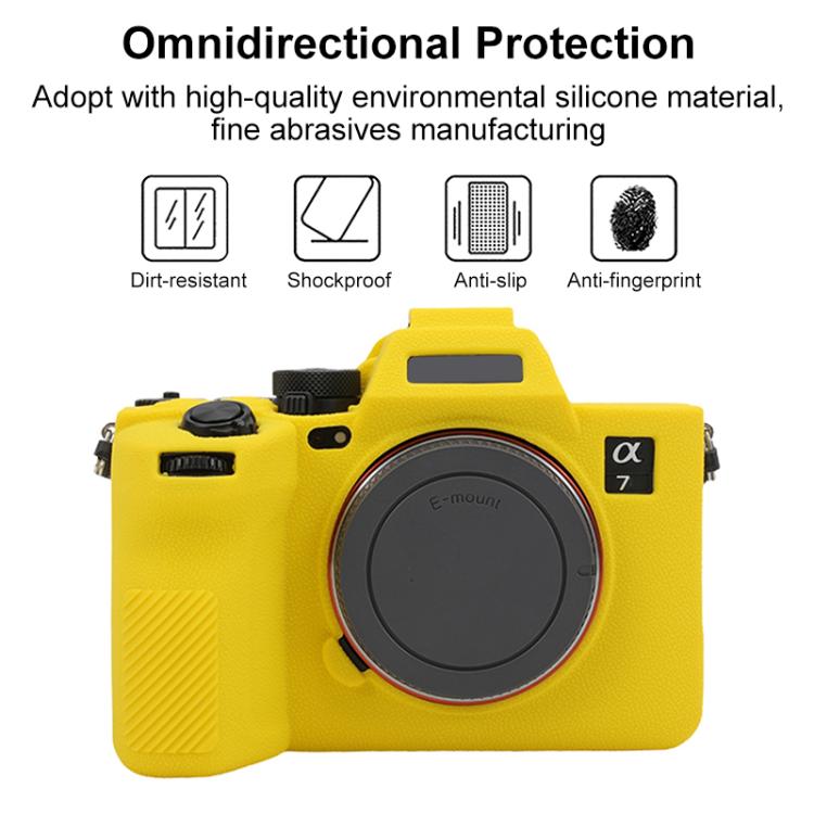For Sony Alpha 7 V / ILCE-7M5 Litchi Texture Soft Silicone Protective Case