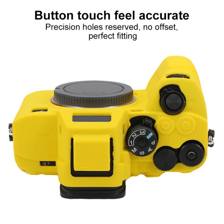 For Sony Alpha 7 V / ILCE-7M5 Litchi Texture Soft Silicone Protective Case
