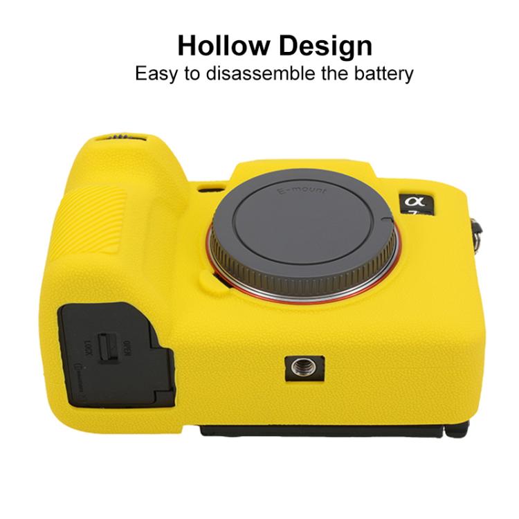 For Sony Alpha 7 V / ILCE-7M5 Litchi Texture Soft Silicone Protective Case