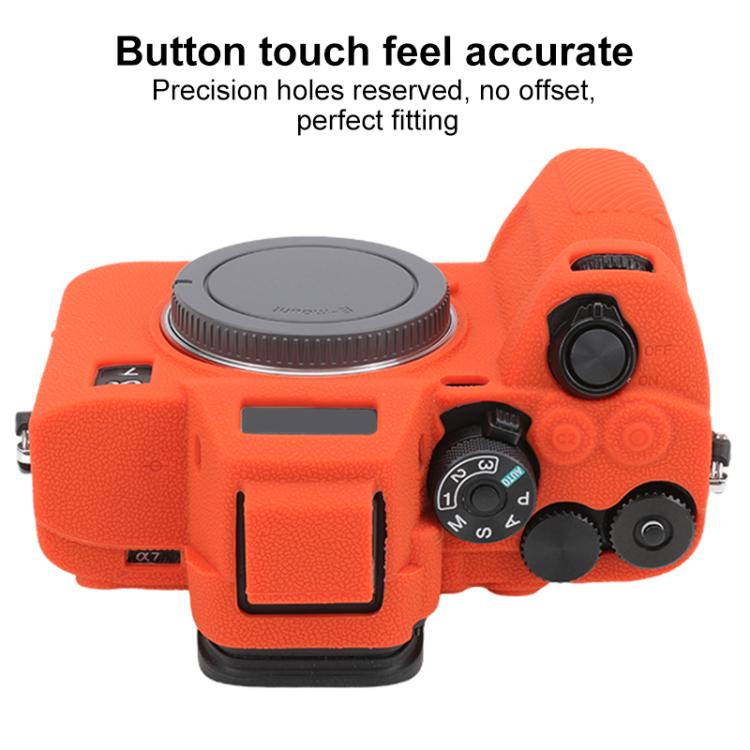 For Sony Alpha 7 V / ILCE-7M5 Litchi Texture Soft Silicone Protective Case
