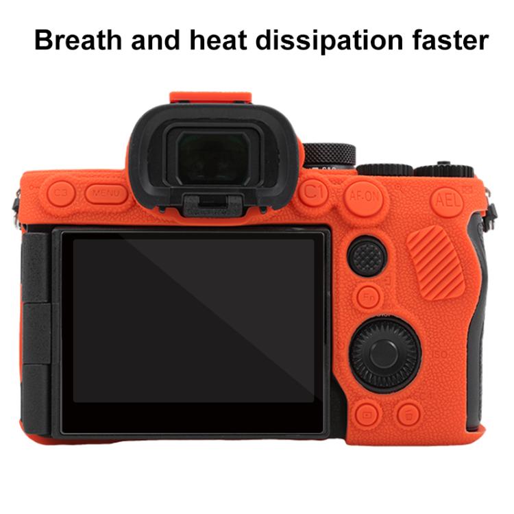 For Sony Alpha 7 V / ILCE-7M5 Litchi Texture Soft Silicone Protective Case