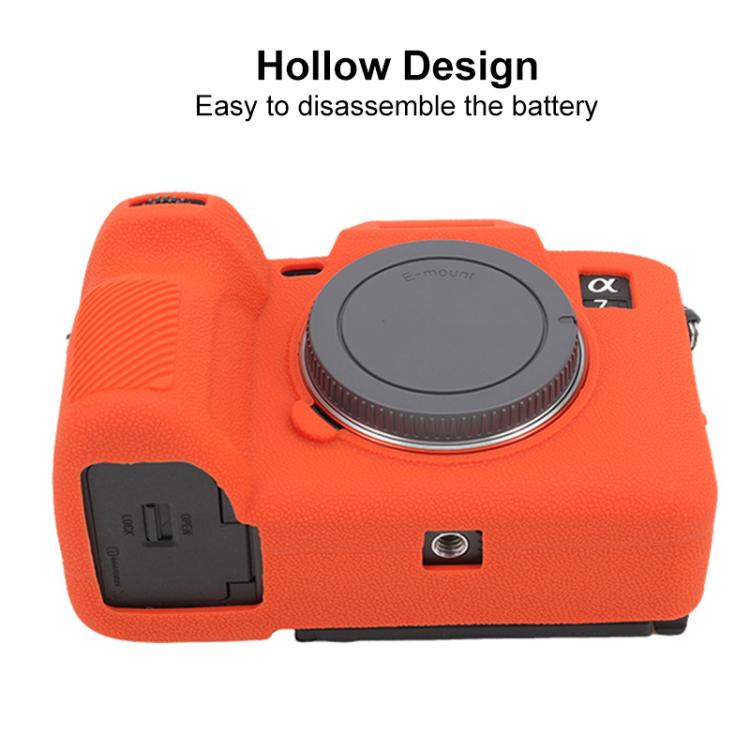 For Sony Alpha 7 V / ILCE-7M5 Litchi Texture Soft Silicone Protective Case