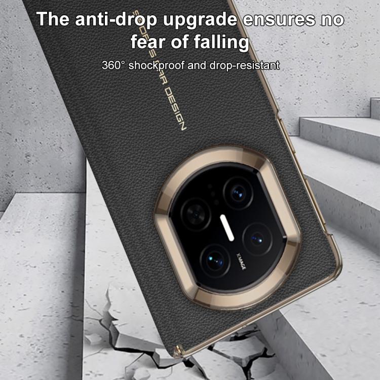 For Huawei Mate X7 GKK Dual Center Leather Hinge Magnetic Phone Case