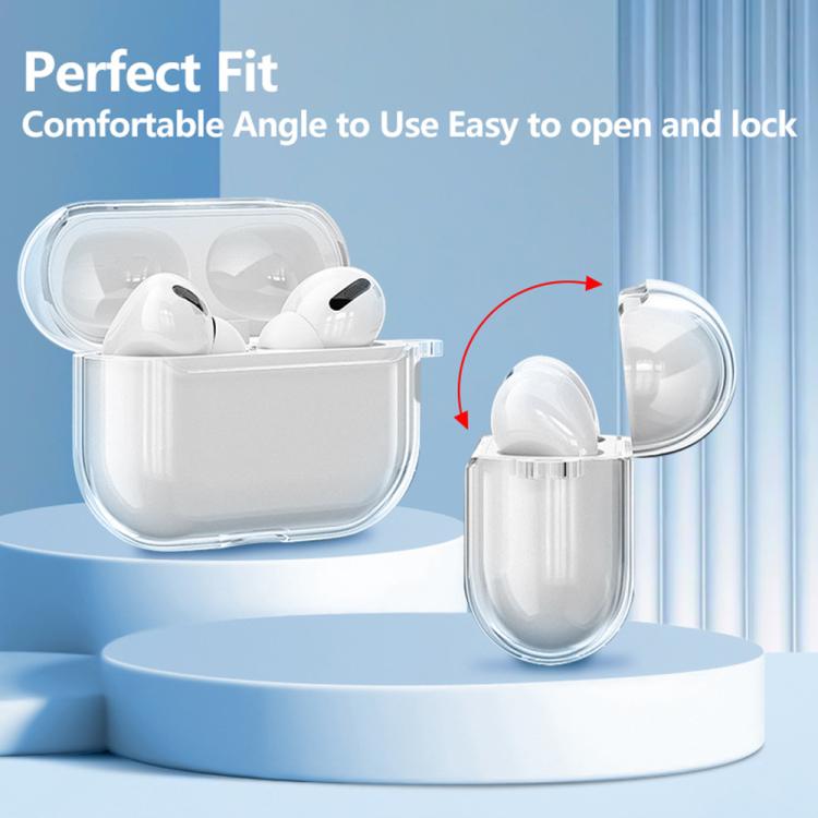 For AirPods Pro 3 XDcase Transparent TPU Earbud Protective Case with Carabiner