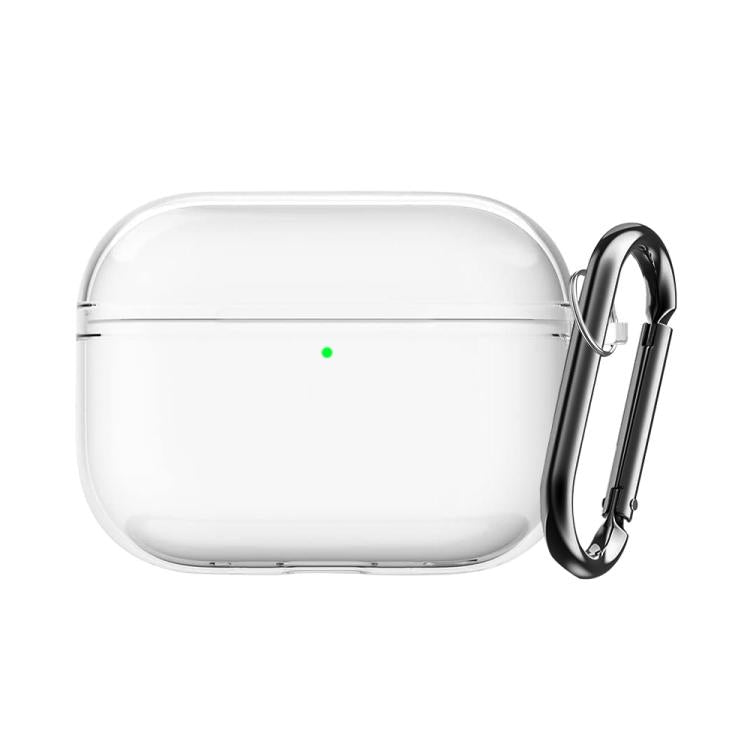 For AirPods Pro 2 / 1 XDcase Transparent TPU Earbud Protective Case with Carabiner