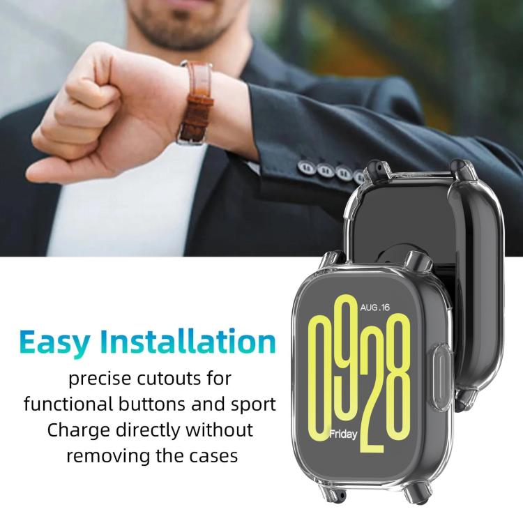 For Redmi Watch 5 Active xDfind TPU Full Coverage Watch Protective Case