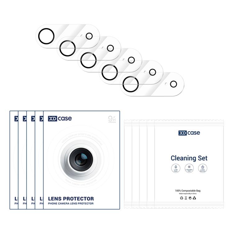 For iPhone Air XDcase 5pcs Silkscreen Integrated Tempered Glass Back Camera Film