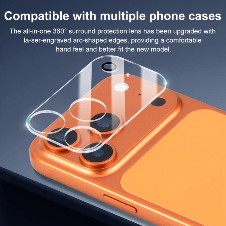 For iPhone 17 Pro Max XDcase 5pcs Transparent Integrated Tempered Glass Camera Film